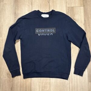 Zara Pulse Women Sweater Large Black Fleece Long Under Control Pullover